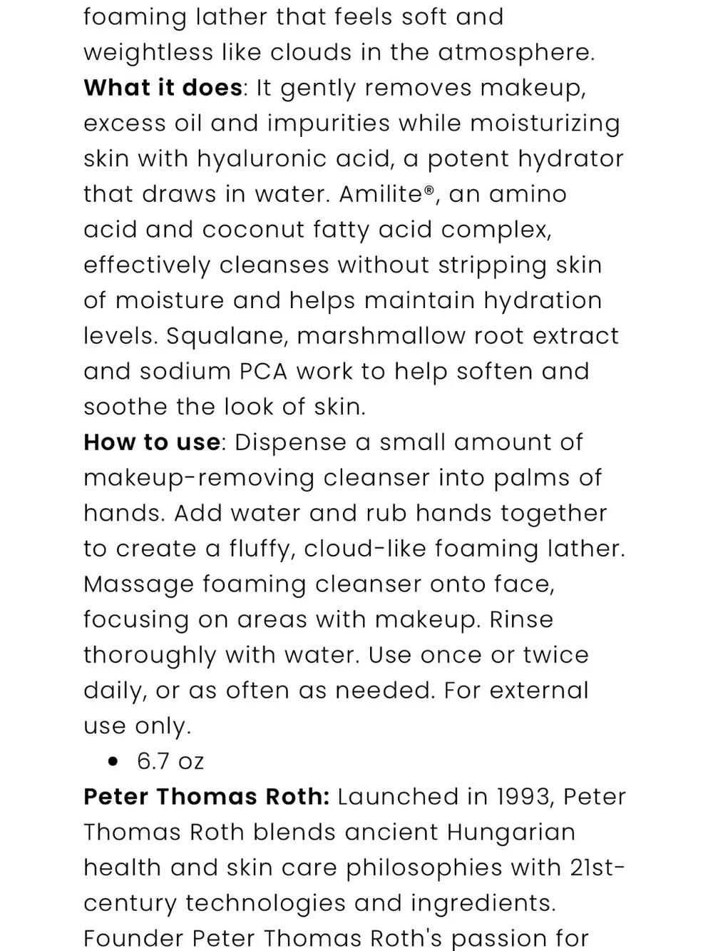 Peter Thomas Roth Aqua Blue Gel Cleanser Bottle